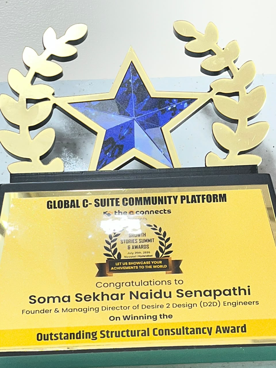 Structural Consultancy Excellence Trophy